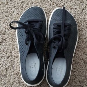 Black Croc sneakers
